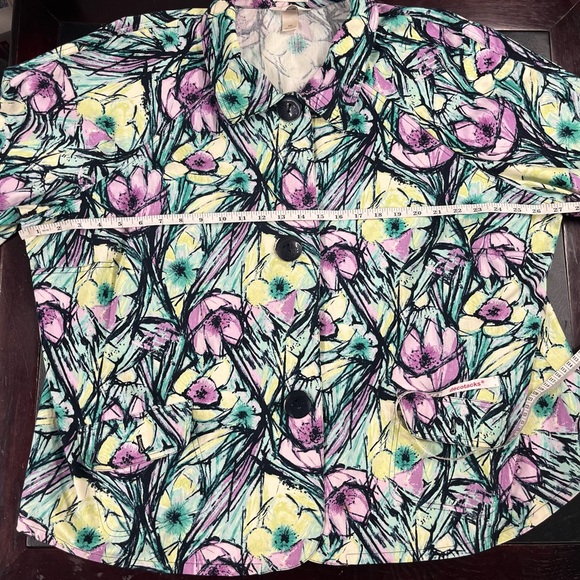 CJ Banks floral jacket size 3X - Picture 6 of 7